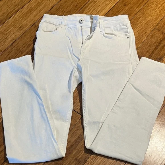Zara Women's Crisp White Skinny Jeans Sz 26 - Picture 2 of 8